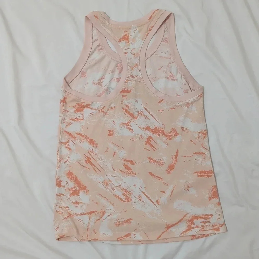 Nike Dri-Fit Muscle Shirt, Color Orange Camouflage Size XS - Picture 2 of 10